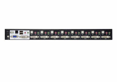 KVM Switch 2560x1600 Rack Mount ATEN CS1788 1U Black