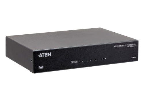 ATEN VE44PB Network Extender - 10.2 Mbit/s, Black, Cat5e/Cat6