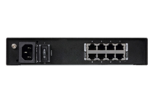 ATEN VE44PB Network Extender - 10.2 Mbit/s, Black, Cat5e/Cat6