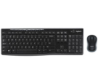 Logitech MK270 Wireless Keyboard and Mouse Combo Full-Size Black