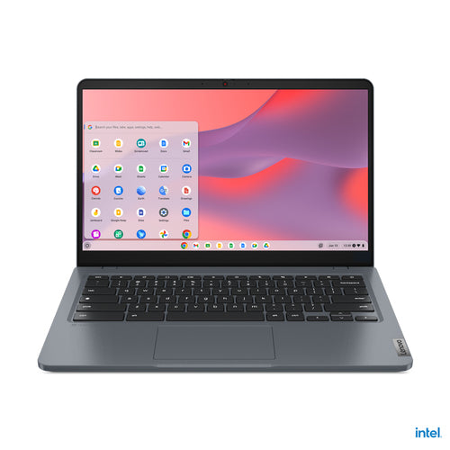 Lenovo 14e Chromebook Gen 3, 14inch HD Display - Intel® N100 Processor - 4 GB LPDDR5-SDRAM - 32 GB eMMC - Intel® UHD Graphics - LED-backlit - Wi-Fi 6E - 1366 x 768 Pixels - ChromeOS