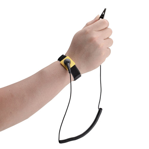 Antistatic Wrist Strap with Grounding Cable ESD Safe 5ft Adjustable Fit