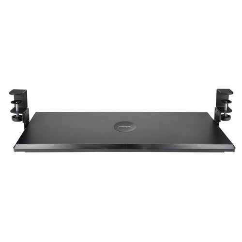 StarTech.com Ergonomic Under-Desk Keyboard Tray Clamp - Adjustable Black Design