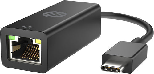 HP USB-C auf RJ45 Adapter Schwarz Kompaktes Design