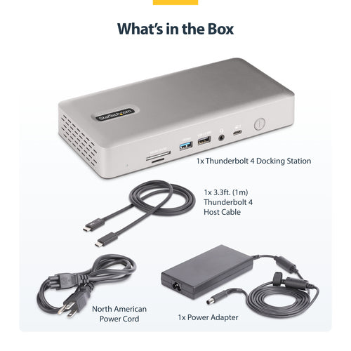USB4 Thunderbolt 4 Docking Station 98W Charging Quad Display