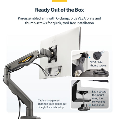 StarTech.com H1M1AG2-MONITOR-ARM monitor mount / stand