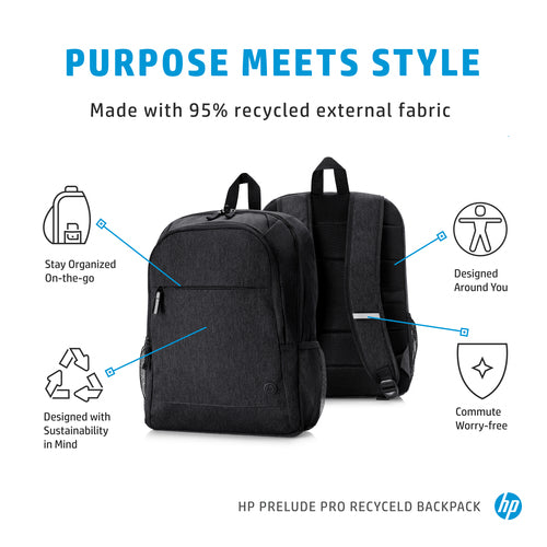 HP Prelude Pro 15.6-Inch Recycled Backpack Lightweight Design
