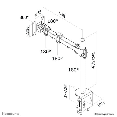 Neomounts FPMA-D960 monitor mount / stand