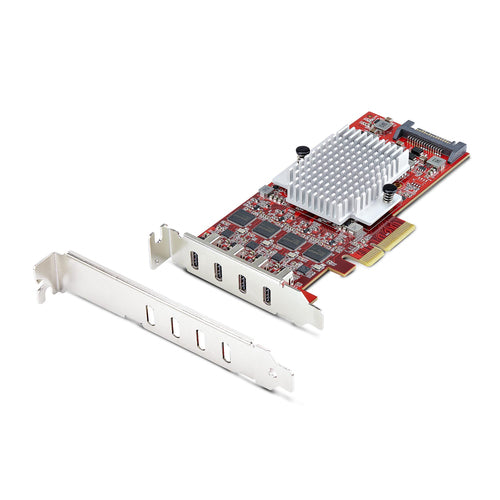 StarTech.com P10Q4C-USB-CARD-LP interface cards/adapter