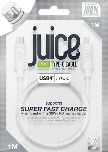 Juice JUI-CABLE-TYPEC-4.0-1M-RND-ECO-WHT USB cable