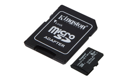 8GB Kingston Technology MicroSDHC Industrial Card Class 10 UHS-I 100MB/s