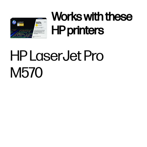 HP 507A Yellow Original LaserJet toner cartridge