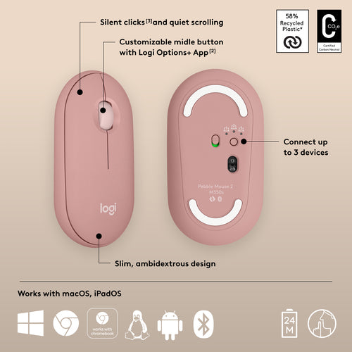 Logitech Pebble 2 M350s mouse
