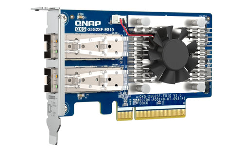 25Gbps PCI Express Network Card QNAP QXG-25G2SF-E810 Internal Wired Fiber