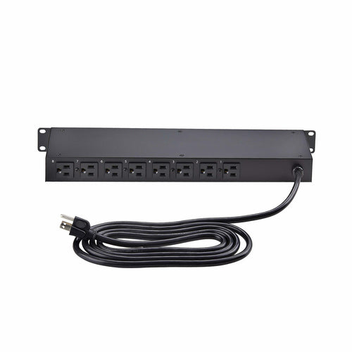 StarTech.com 8NS8 horizontale Rack-PDU – Stromverteilungseinheit mit 8 Steckdosen