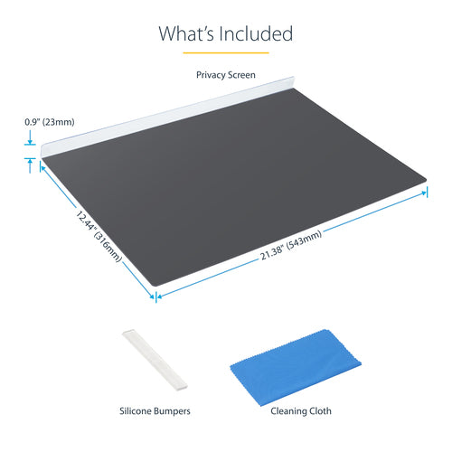 23.8 Inch Monitor Privacy Screen 16:9 Anti-Fingerprint Quick Install