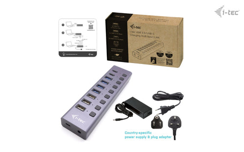 i-tec CACHARGEHUB9LANUK interface hub