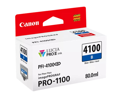 Canon LUCIA PRO II PFI-4100 80ml blaue Tintenpatrone für hochwertigen Druck