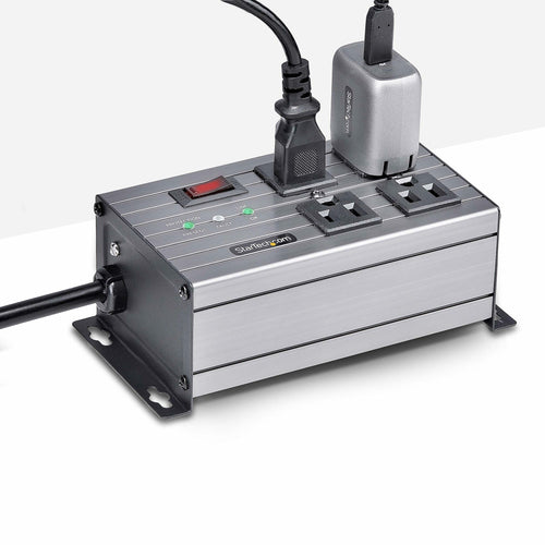 Industrial Power Strip 4-Outlet PDU 125V 15A Surge Protection Mountable