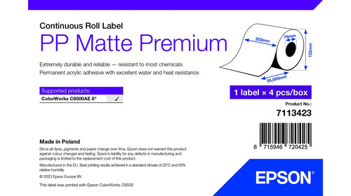 Epson 7113423 printer label