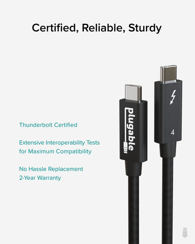 Plugable Technologies TBT4-40G2M Thunderbolt cable