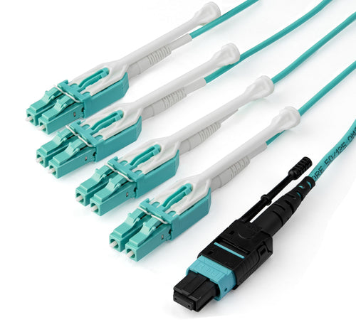 Fiber Optic Cable StarTech MTP to LC 1m OM3 Low Insertion Loss 40G