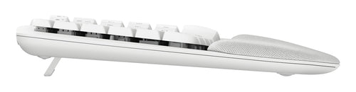 Wireless Full-size Logitech Wave Keys for Mac Keyboard - QWERTY, Bluetooth, Membrane, White