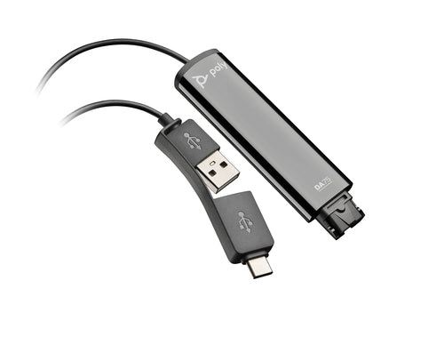 USB-zu-QD-Adapter HP Poly DA75 Leicht Schwarz 38g