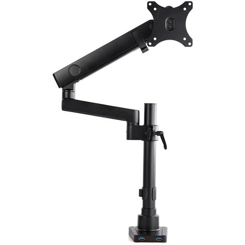 StarTech.com ARMPIVOT2USB3 Full Motion Monitor Arm with USB 3.0 - Black
