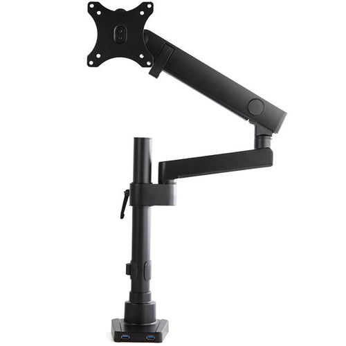 StarTech.com ARMPIVOT2USB3 Full Motion Monitor Arm with USB 3.0 - Black