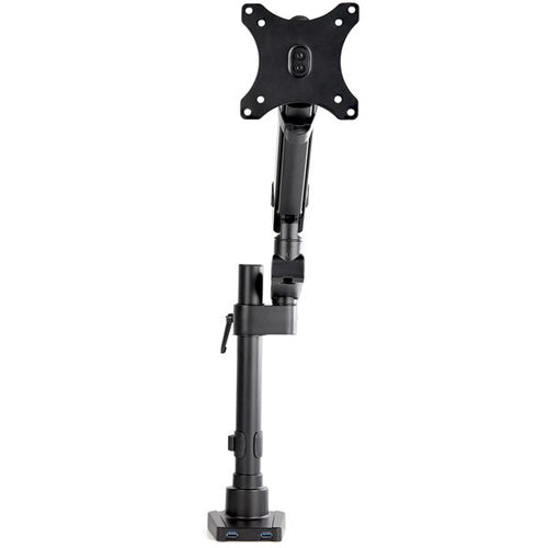 StarTech.com ARMPIVOT2USB3 Full Motion Monitor Arm with USB 3.0 - Black
