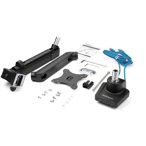 Desk Mount Monitor Arm StarTech Slim Full Motion USB 3.0 Ports 34 Inch