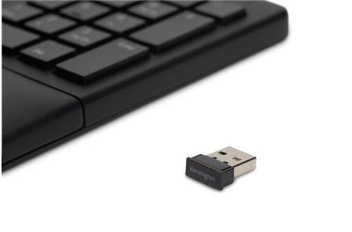 Kabellose ergonomische Tastatur in voller Größe Kensington Pro Fit QWERTY Schwarz