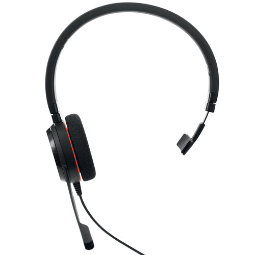 Jabra Evolve20 Mono UC USB-C kabelgebundenes Headset - Schwarz | Kopfhörer für Büro & Call Center