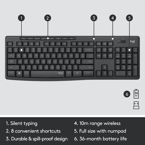 Logitech MK295 Silent keyboard