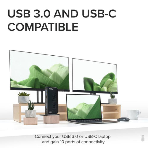 USB 3.2 Gen 1 Typ-C Dockingstation mit 1000 MBit/s Gigabit-Ethernet