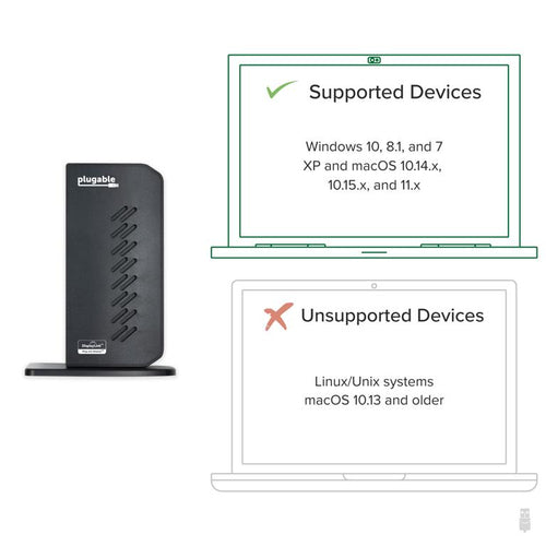 Plugable Technologies UD-3900Z USB-C Dockingstation – Hochleistungs-Laptop-Dock mit Ethernet