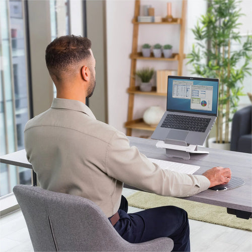 Fellowes Breyta Laptopständer – Weiß, höhenverstellbar, 14 Zoll kompatibel