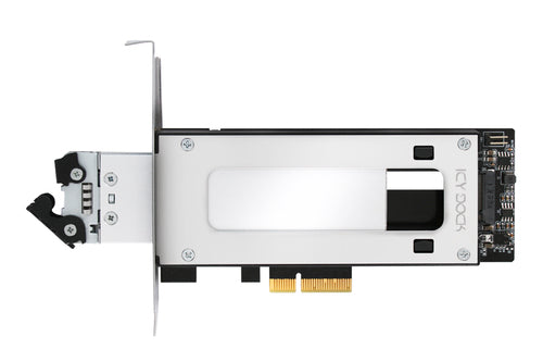 M.2 PCIe Adapter Card - Icy Dock MB840M2P-B, 32 Gbit/s Speed