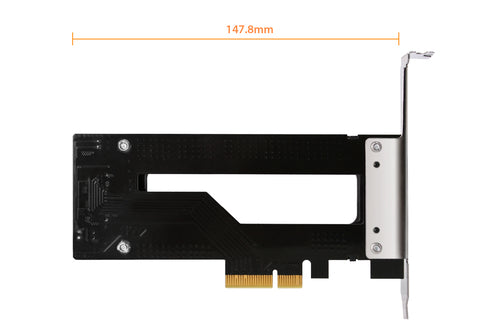 M.2 PCIe Adapter Card - Icy Dock MB840M2P-B, 32 Gbit/s Speed