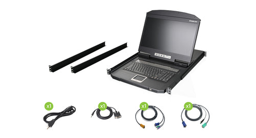 iogear GCL1908W rack console