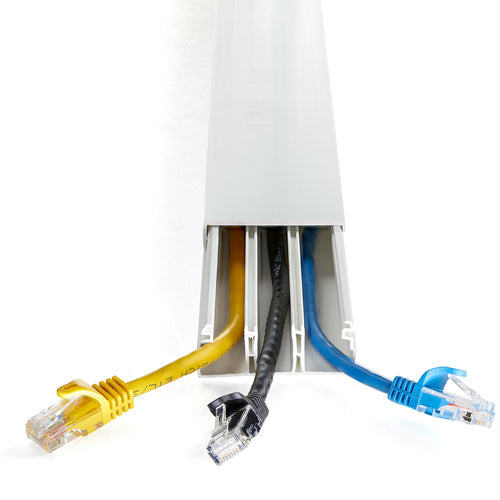 StarTech.com Kabelkanal CBMCWD5020 – 2 m PVC-Kabelverkleidung – Weiß