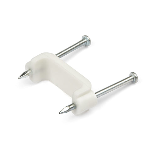 Cable Clips 100 Pack Reusable Nail-in Clamps Ethernet AV Coax Fasteners