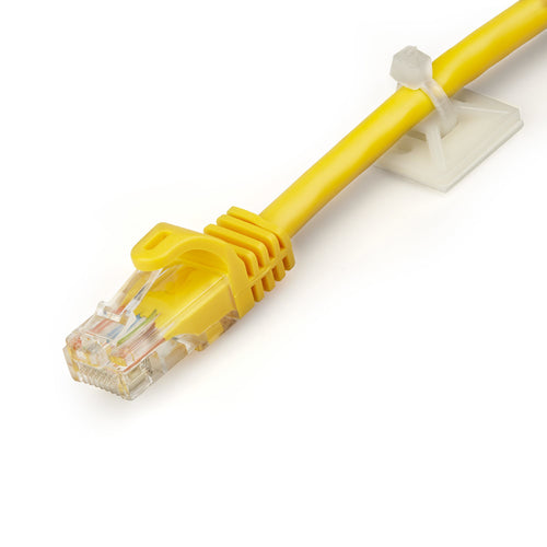 StarTech.com Kabelbinder-Halterungen – 100 Stück langlebiges Nylon Klebeband für Kabelmanagement