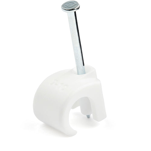 Kabelclips 100 Stück Groß Wiederverwendbare Nagelklemmen für Ethernet- und AV-Kabel
