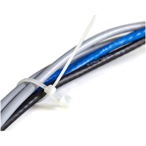 StarTech.com 15 cm lange Nylon-Kabelbinder – 100 Stück – Weiß, selbstsichernd, für Kabelmanagement