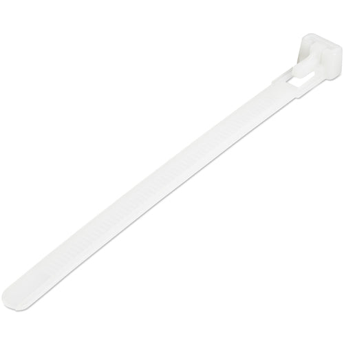 StarTech.com Wiederverwendbare Kabelbinder, 22 kg Belastbarkeit, 100 Stück – Weiß