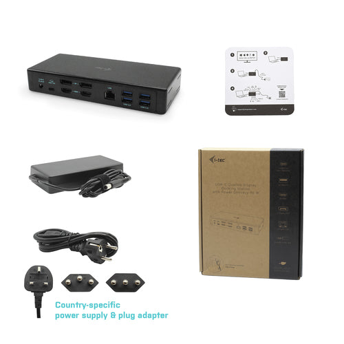 i-tec C31QUATTRODOCKPDUK laptop dock/port replicator