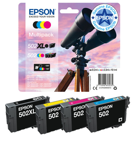 Epson 502 XL toner cartridge