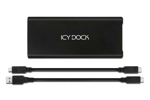 M.2 SSD-Gehäuse Icy Dock MB861U31-1M2B 10 Gbit/s USB Schwarz